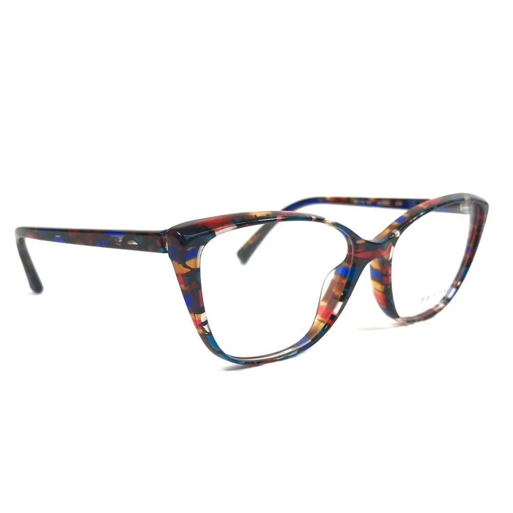 Alain Mikli Eyeglasses Frames A03082 014 Blue Violet Havana Cat Eye 54-15-140